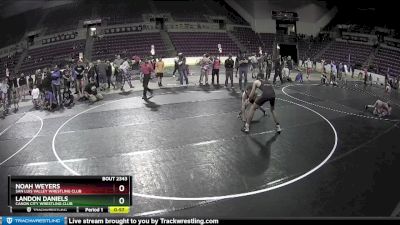 136 lbs 3rd Place Match - Landon Daniels, Canon City Wrestling Club vs Noah Weyers, San Luis Valley Wrestling Club