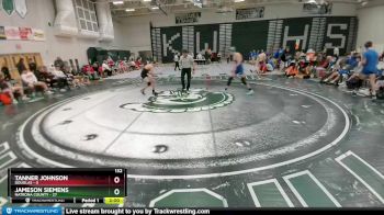 132 lbs Round 2 (8 Team) - Jameson Siemens, Natrona County vs Tanner Johnson, Douglas