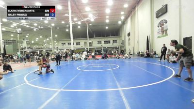128 lbs Rr Rnd 7 - Elaina Mercadante, Alpha Girlz vs Haley Proulx, Journeymen Wrestling - Girls