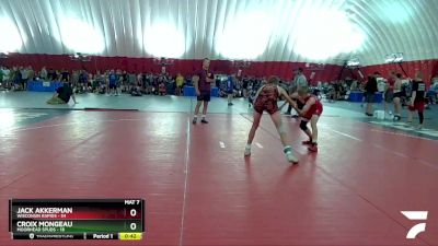 120-122 lbs Round 2 - Croix Mongeau, Moorhead SPUDS vs Jack Akkerman, Wisconsin Rapids