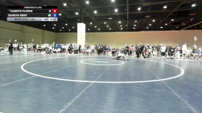 125 lbs Cons. Semis - Kamryn Flores, TX vs Da'Neya West, MO