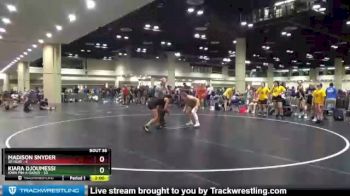 138 lbs Round 8 (10 Team) - Kiara Djoumessi, Iowa Pin-A-Sarus vs Madison Snyder, SD Heat