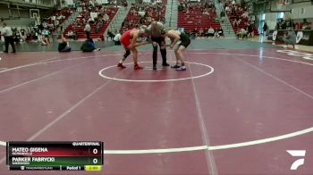 145 lbs Quarterfinal - Mateo Gigena, McMinnville vs Parker Fabrycki, Sherwood