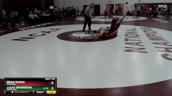 184 lbs Cons. Round 2 - Lucas Henderson, Upper Iowa vs Brian Ramos, Augsburg