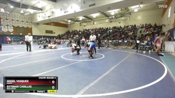 215 lbs Champ. Round 2 - Esteban Casillas, Beaumont vs Angel Vasquez, Garey