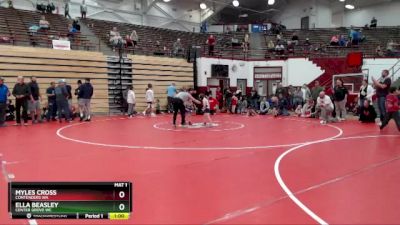 49-51 lbs Round 2 - Myles Cross, Contenders WA vs Ella Beasley, Center Grove WC