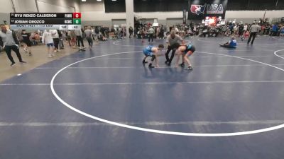 113 lbs Cons. Sub-rd Of 32 - Ryu Renzo Calderon, Paradigm Wrestling vs Josiah Orozco, Bear Cave Wrestling Club