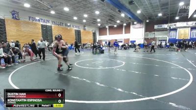 190 lbs Cons. Round 1 - Dustin Han, Orange Lutheran vs Konstantin Espinosa, Cypress