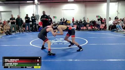 96 lbs Round 7 (8 Team) - Carter Sosa, Rough House vs Will Hewlett, Mat Warriors