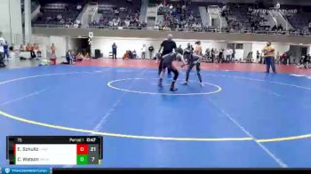 75 lbs Placement (4 Team) - Ethan Schultz, LPGE/B Wolves vs Carson Watson, Maple River/United South Central