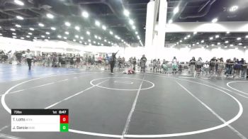 73 lbs Consi Of 8 #2 - Tucker Lotts, Ateam vs Javen Garcia, Desert Dogs WC