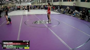 126 lbs Cons. Round 2 - Ema Gillespy, Takedown-City Wrestling vs Nicole Cook, James Bowie High School Wrestling