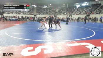 108 lbs Semifinal - Ny`Ree Coburn, Ponca City LadyCat Wrestling vs Elissa Cruz, Piedmont