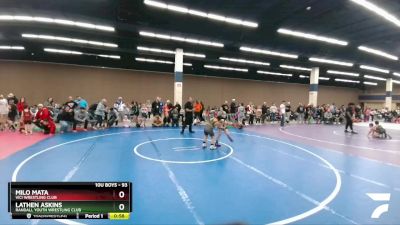 93 lbs Semifinal - Lathen Askins, Randall Youth Wrestling Club vs Milo Mata, Vici Wrestling Club