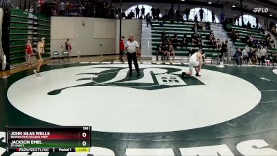 138 lbs Cons. Round 2 - Jackson Emel, St Mark`s vs John Silas Wells, Benedictine College Prep