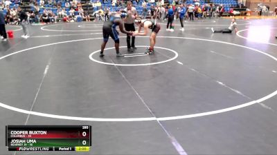 285 lbs Round 1 - Cooper Buxton, Columbus vs Josiah Uma, Kearney JV