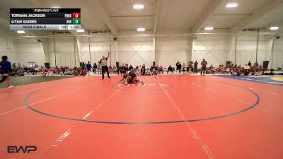 155 lbs Semifinal - Toriana Jackson, Ponca City LadyCat Wrestling vs Liyah Gaines, Altus Girls