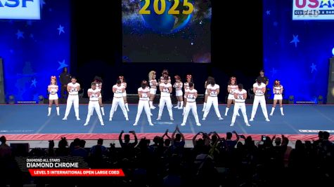 Diamond All Stars - Diamond Chrome [2025 L5 International Open Large Coed Semis] 2025 The Cheerleading Worlds