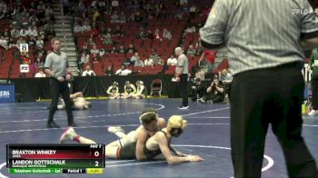 3A-113 lbs Champ. Round 2 - Landon Gottschalk, Dubuque Hempstead vs Braxton Winkey, Ames