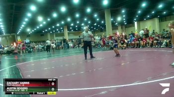 65 lbs Quarters & Wb (16 Team) - Zachary Harris, Team Arkansas vs Austin Rogers, Alabama Elite - Red