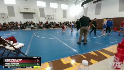 220 lbs Round 1 - Christian Garcia, Lovell Middle School vs Rylie Bennett, Riverton Middle School