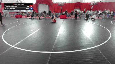 113 lbs Cons. Sub-semis - Aidan Ortega, IZZY Style Wrestling vs Blake Brose, No Nonsense Wrestling Club