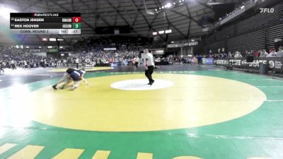 Boys 1A 175 lbs Cons. Round 2 - Rex Hoover, Cascade Christian vs Easton Jensen, Omak