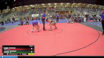 222 lbs Semis & 1st Wrestleback (8 Team) - Zadek Bowlby, Newberg vs Gabe Tammad, Sandy