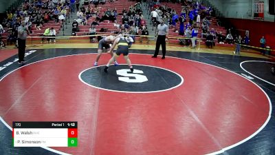 170 lbs Semifinal - Paxton Simonson, Plum Middle School vs Brayden Walsh, Riverview