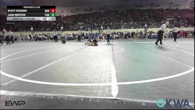 119 lbs Semifinal - Ryatt Rodden, Harrah Little League Wrestling vs Liam Newton, Team Tulsa Wrestling Club