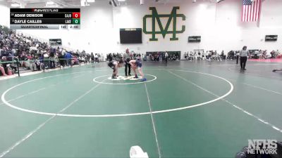 113 lbs Quarterfinal - Adam Denison, Yorba Linda vs Dayle Cailles, Valencia/Valencia