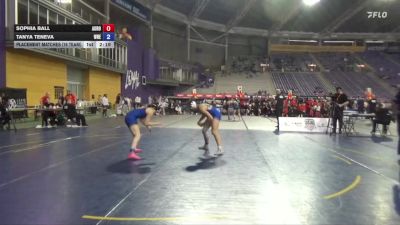 138 lbs Placement Matches (16 Team) - Sophia Ball, Aurora vs Tanya Teneva, Western New England