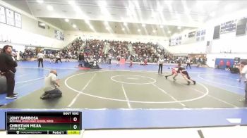 157 lbs Champ. Round 1 - Christian Mejia, Ayala Smash vs Jony Barbosa, Redondo Union High School Wres