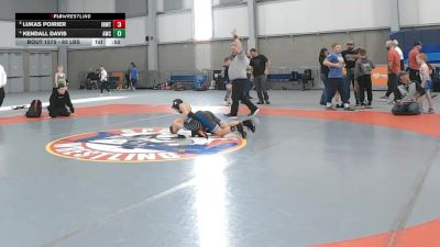 93 lbs Quarters - Lukas Poirier, Inland Northwest Wrestling Training Center vs Kendall Davis, Asylum Wrestling Club