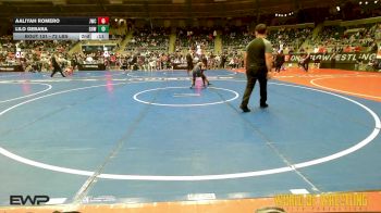 95 lbs 5th Place - Londyn Bellamy, Fox Valley Wrestling Club vs Tianna Skibicki, Roseau