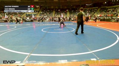 95 lbs 5th Place - Londyn Bellamy, Fox Valley Wrestling Club vs Tianna Skibicki, Roseau