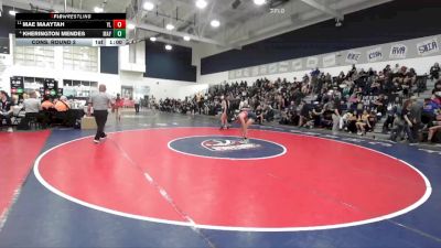 115 lbs Cons. Round 2 - Mae Maaytah, Yorba Linda vs Kherington Mendes, Mayfair