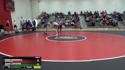 157 lbs Cons. Round 1 - Owen Difederico, Burlington vs Gavin LeMaster, Keokuk