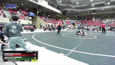 145 lbs Round 2 - Mersaydes Stout, Caney Valley vs Emmalee Johnson, Oklahoma Phantom