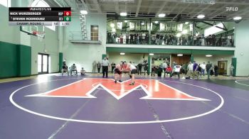 285 lbs Champ. Round 1 - Steven Rodriguez, St. John`s College vs Nick Wurzberger, Holy Cross Prep