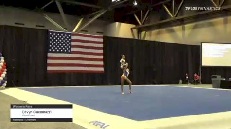 Devyn Giacomazzi - Women's Pairs, WestCoast - 2021 USA Gymnastics Championships