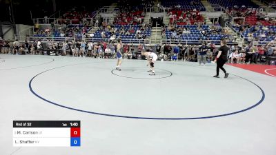 126 lbs Rnd Of 32 - Mason Carlson, UT vs Landyn Shaffer, NY