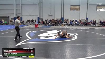 157 lbs Champ. Round 1 - Mark Venson, Centenary (NJ) vs Joshua Rosado, Messiah