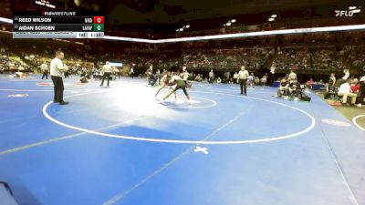 150 Class 4 lbs Quarterfinal - Reed Wilson, Nixa vs Aidan Schoen, Lafayette (Wildwood)