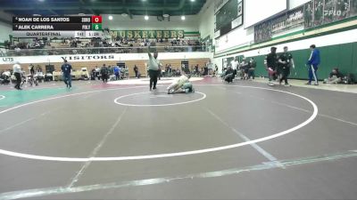 157 lbs Quarterfinal - Noah De Los Santos, Sonora vs Alek Carrera, Poly/Long Beach