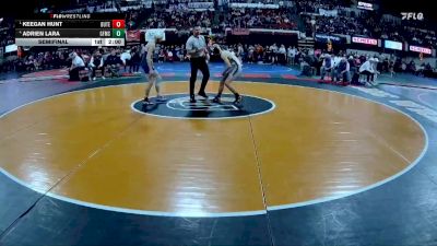 AA - 103 lbs Semifinal - Keegan Hunt, Butte vs Adrien Lara, Great Falls / MSDB