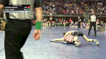 1A-144 lbs Cons. Round 2 - Hayden Garlow, Alta/Aurelia vs Tully Wood, Wayne, Corydon