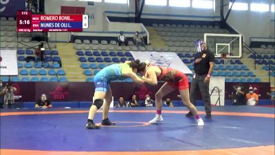 62 kg Semifinal - Alejandra Romero Bonilla, Mexico vs Lais Nunes De Oliveira, Brazil