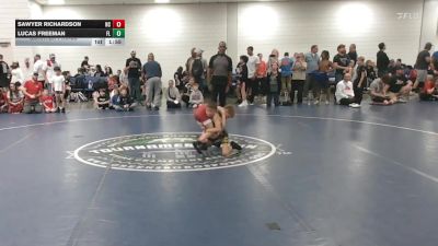 50 lbs Quarterfinal - Sawyer Richardson, NC vs Lucas Freeman, FL