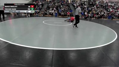 138 lbs Cons. Round 2 - Makai Smalley, Open Mats vs Fischer Barr, Purler Wrestling Academy